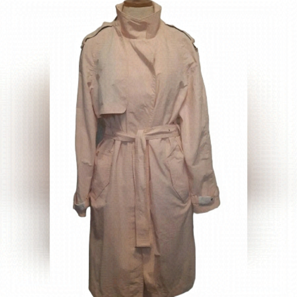 DAWN LEVY DESIGNS ladies trench coat shade HUE light pink coastal chic XL